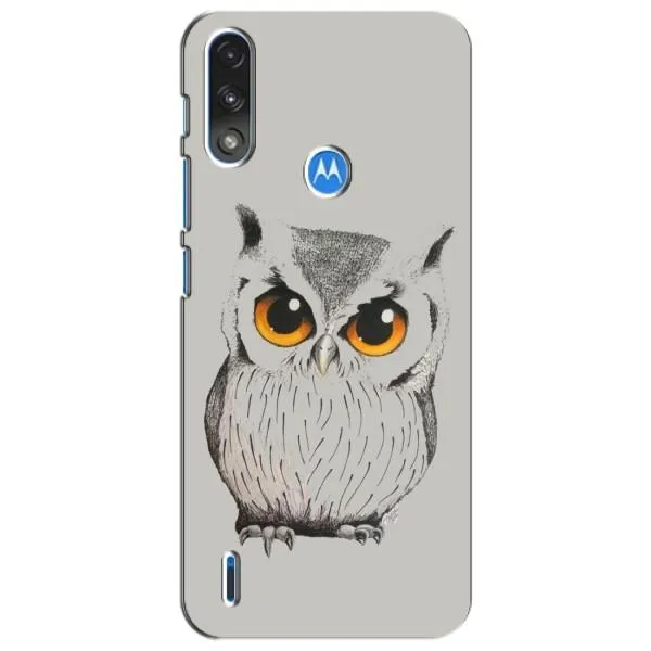 Чехол с принтом «Милая Сова» для Motorola E7 Power