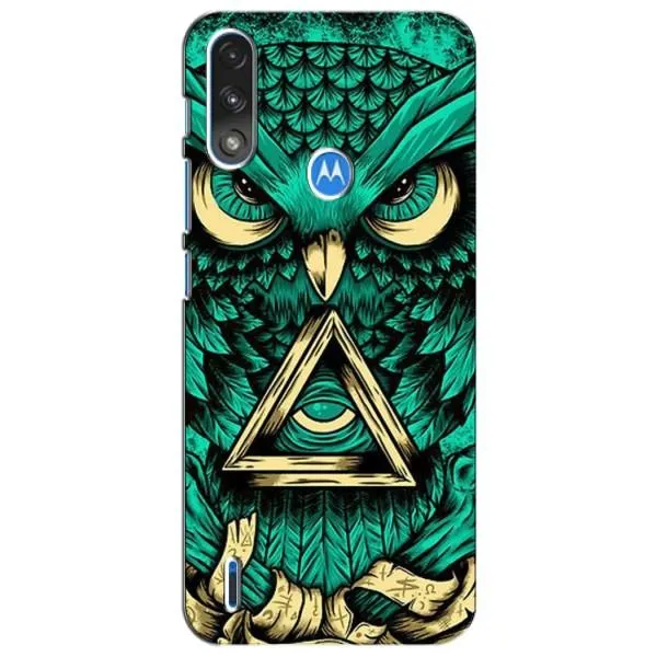 Чехол с принтом «Сова с глазом» для Motorola E7 Power