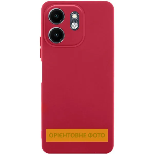 Чохол TPU GETMAN Liquid Silk Full Camera для Motorola Moto G04 / E14 — Червоний