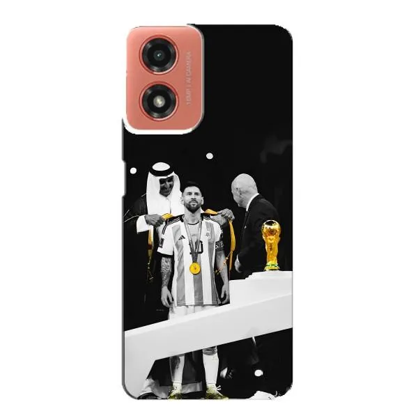 Чехол с принтом «Месси в накидке» для Motorola MOTO G04