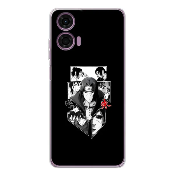 Чехол с принтом «коллаж Итачи» для Motorola MOTO G04