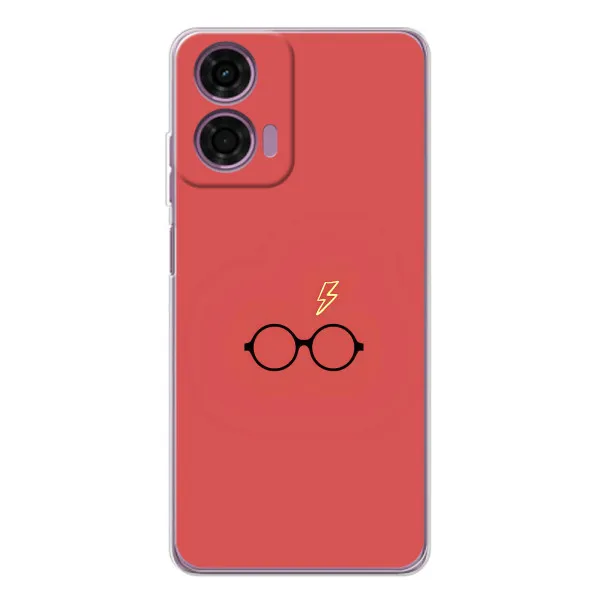 Чехол с принтом «шрам и очки» для Motorola MOTO G04