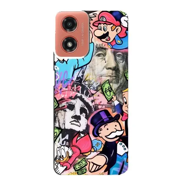 Чехол с принтом «Monopoly man» для Motorola MOTO G04