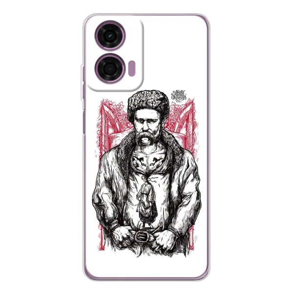 Чехол с принтом «Козак Шевченко» для Motorola MOTO G04