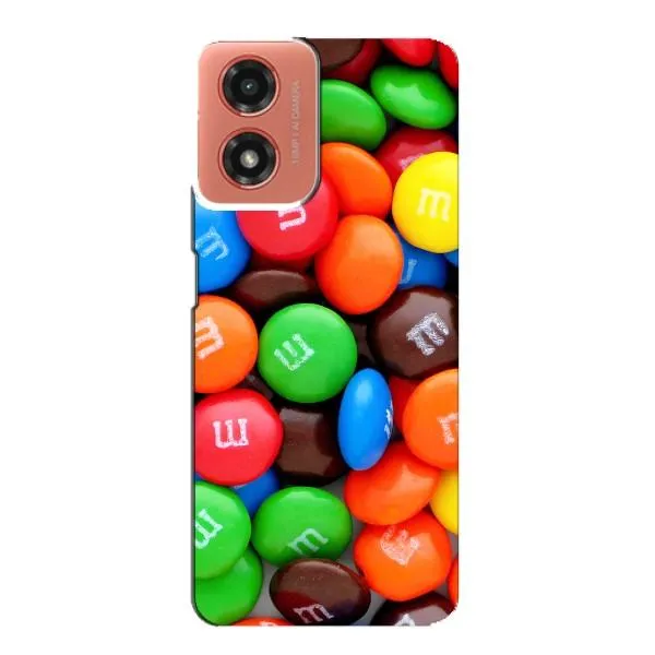 Чехол с принтом «MM's» для Motorola MOTO G04