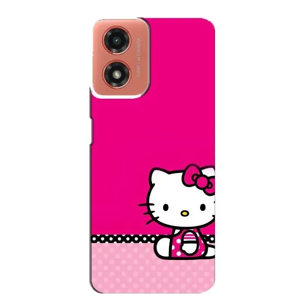 Чохол з принтом «Girl KITTY» для Motorola MOTO G04