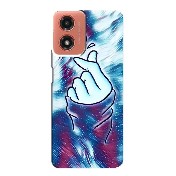 Чехол с принтом «Радужное сердце» для Motorola MOTO G04