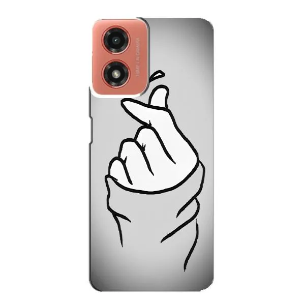 Чехол с принтом «Значок Love» для Motorola MOTO G04