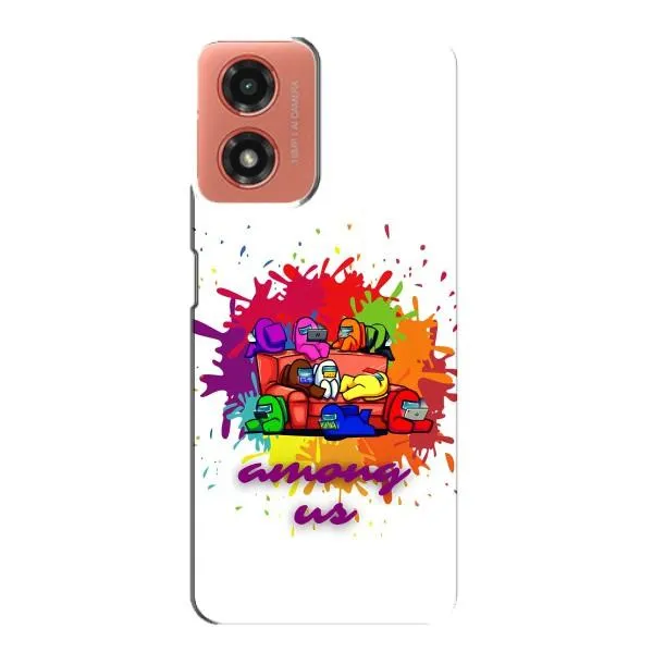 Чехол с принтом «Яркий АмонгАс» для Motorola MOTO G04