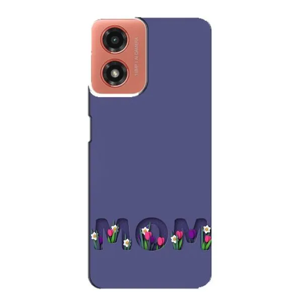 Чехол с принтом «Мама в цветах» для Motorola MOTO G04 Чехол с принтом «Мама в цветах» для Motorola MOTO G04