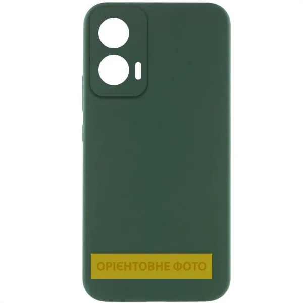 Чехол Silicone Cover Lakshmi Full Camera (AAA) для Motorola Moto G05 / E15 4G — Зеленый — фото 1