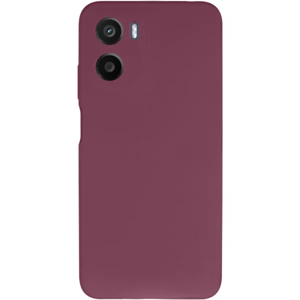 Чехол Silicone Cover Lakshmi Full Camera (AAA) для Motorola Moto G05 / E15 4G — Бордовый — фото 1