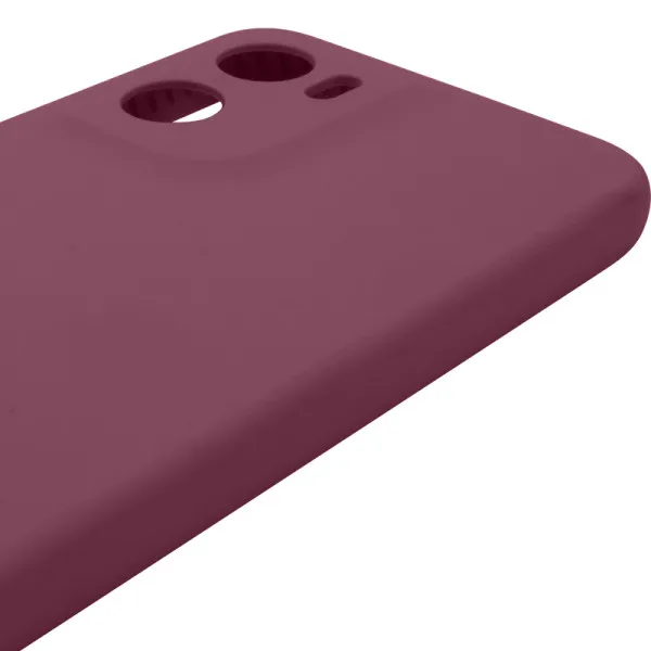 Чехол Silicone Cover Lakshmi Full Camera (AAA) для Motorola Moto G05 / E15 4G — Бордовый — фото 3