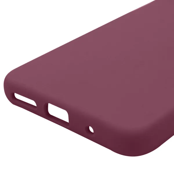 Чехол Silicone Cover Lakshmi Full Camera (AAA) для Motorola Moto G05 / E15 4G — Бордовый — фото 4
