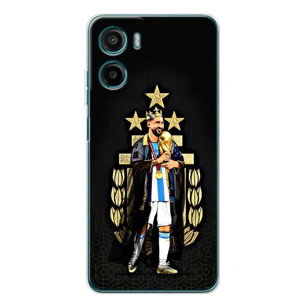 Чехол с принтом «Месси Король» для Motorola Moto G05