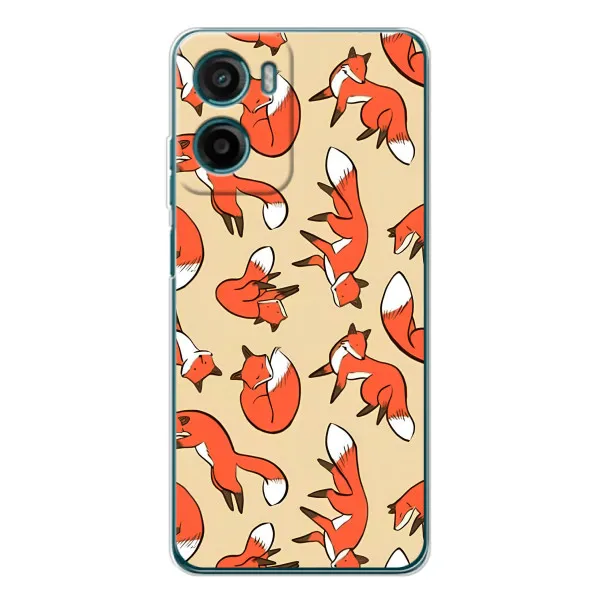 Чехол с принтом «Лисички» для Motorola Moto G05