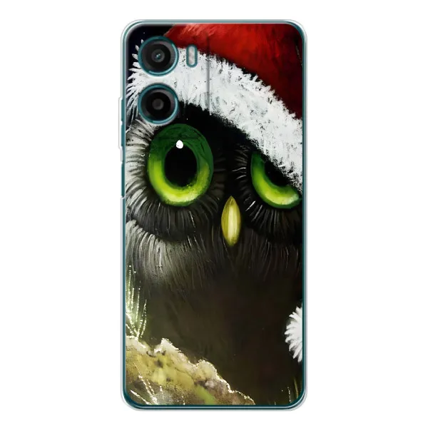 Чехол с принтом «Новогодняя Сова» для Motorola Moto G05