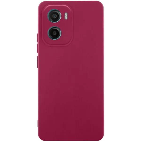 Чехол Silicone Cover Ummi Lakshmi Full Camera (AA) для Motorola Moto G06 — Бордовый