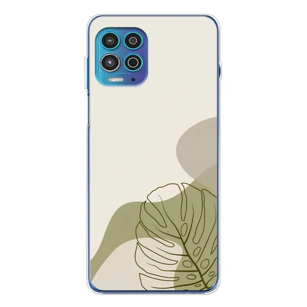 Чехол с принтом «Зеленая монстера дизайн» для Motorola MOTO G100 Pro