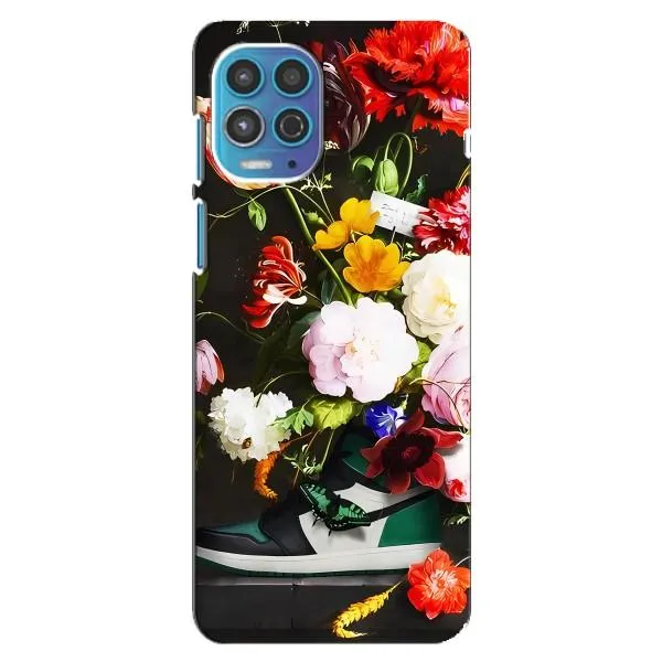 Чехол с принтом «Nike цветы» для Motorola MOTO G100