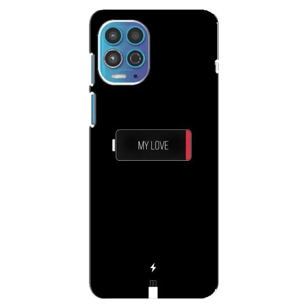 Чехол с принтом «Love battery» для Motorola MOTO G100