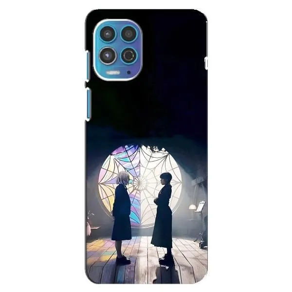 Чехол с принтом «Уэнздей и Инид» для Motorola MOTO G100
