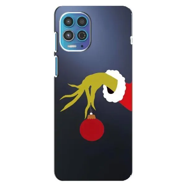 Чехол с принтом «Гринч с игрушкой» для Motorola MOTO G100