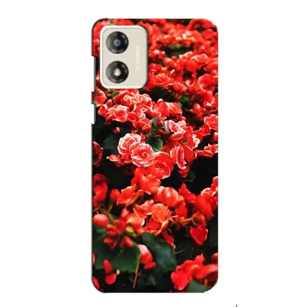 Чехол с принтом «Цветы красные» для Motorola MOTO G13