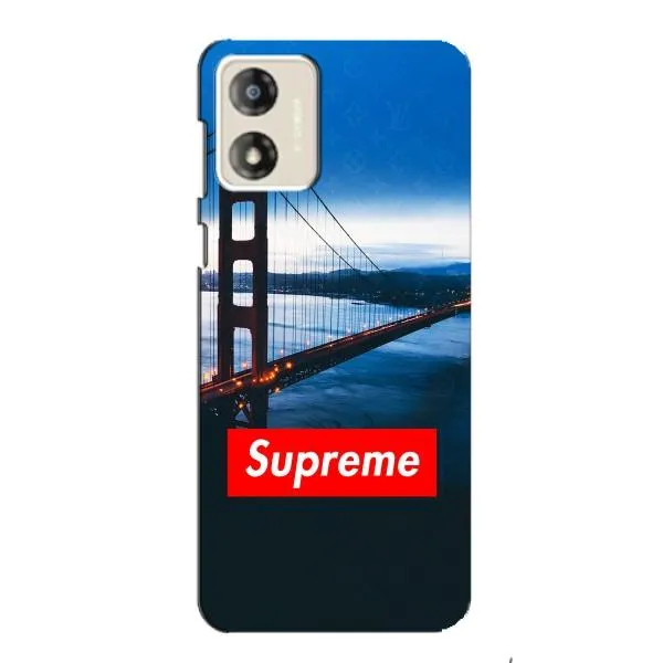 Чехол с принтом «Стиль Supreme» для Motorola MOTO G13