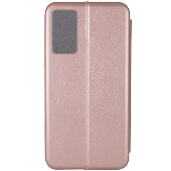 Кожаный чехол-книжка Classy для Motorola Moto G14 — Rose Gold — фото 3