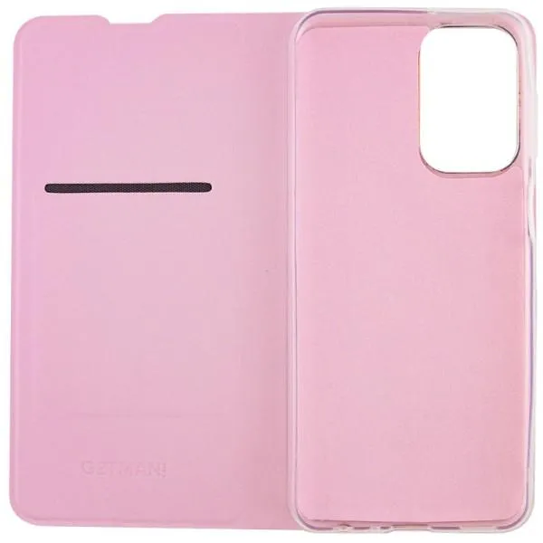 Кожаный чехол-книжка GETMAN Elegant (PU) для Motorola Moto G14 — Розовый — фото 4 Кожаный чехол-книжка GETMAN Elegant (PU) для Motorola Moto G14 — Розовый — фото 4