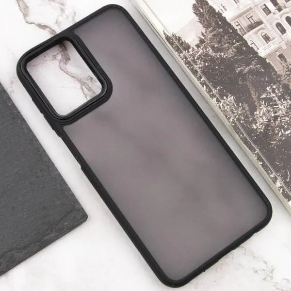 Чехол TPU+PC Lyon Frosted для Motorola Moto G14 — Черный — фото 4