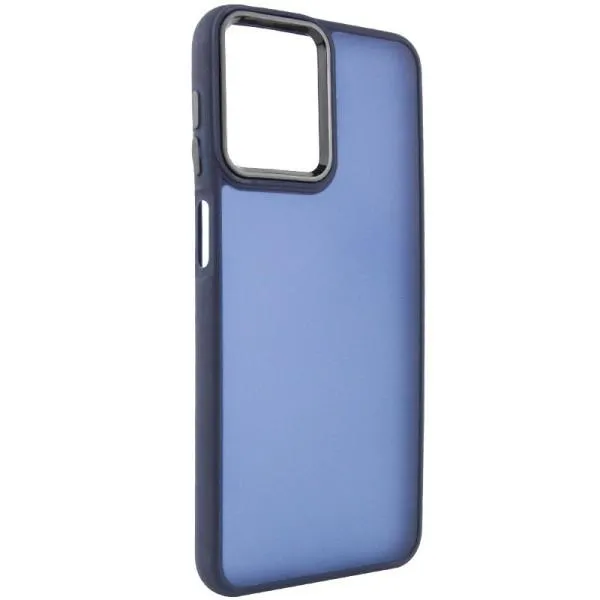Чехол TPU+PC Lyon Frosted для Motorola Moto G14 — Темно-синий — фото 1