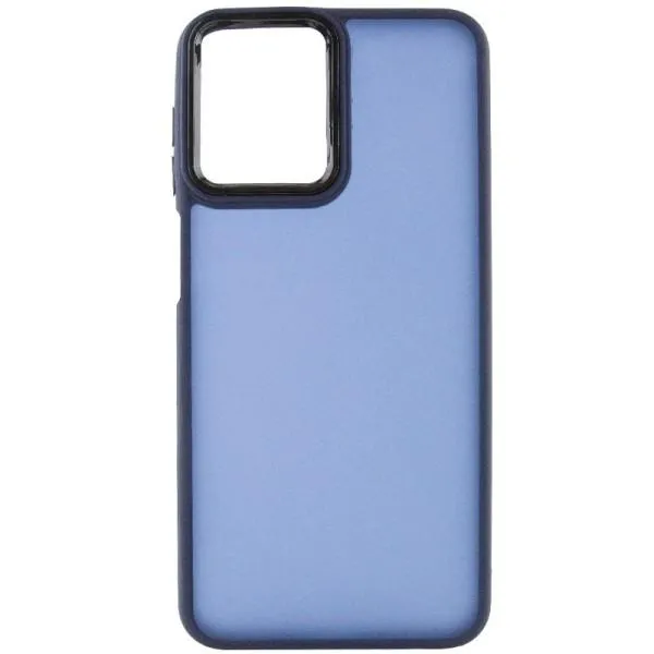 Чехол TPU+PC Lyon Frosted для Motorola Moto G14 — Темно-синий — фото 2