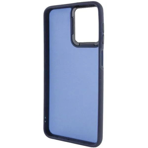 Чехол TPU+PC Lyon Frosted для Motorola Moto G14 — Темно-синий — фото 3
