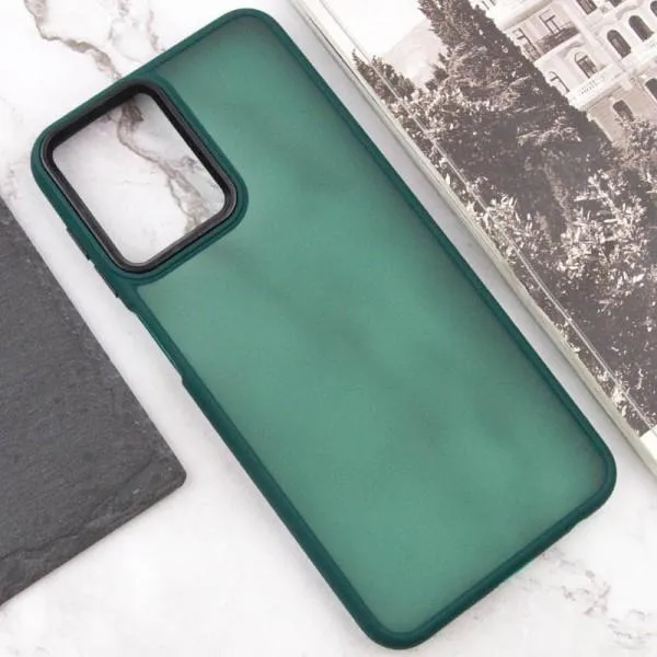 Чехол TPU+PC Lyon Frosted для Motorola Moto G14 — Зеленый — фото 4