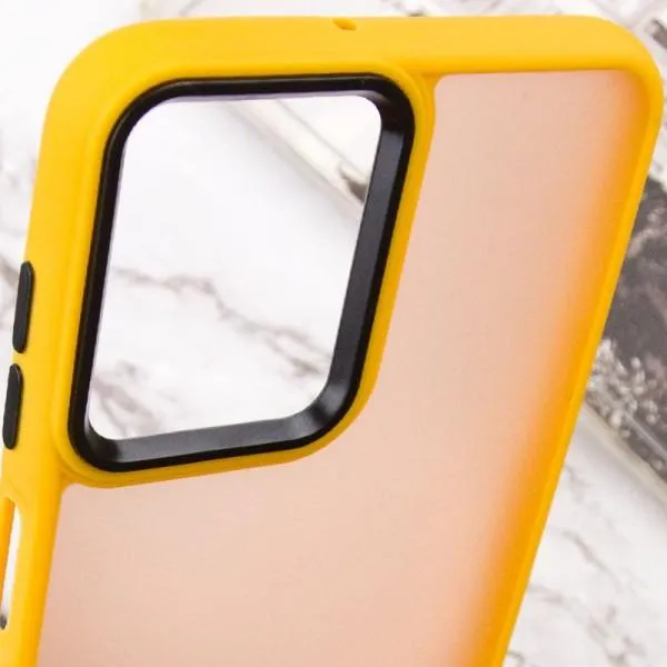Чехол TPU+PC Lyon Frosted для Motorola Moto G14 — Оранжевый — фото 5 Чехол TPU+PC Lyon Frosted для Motorola Moto G14 — Оранжевый — фото 5
