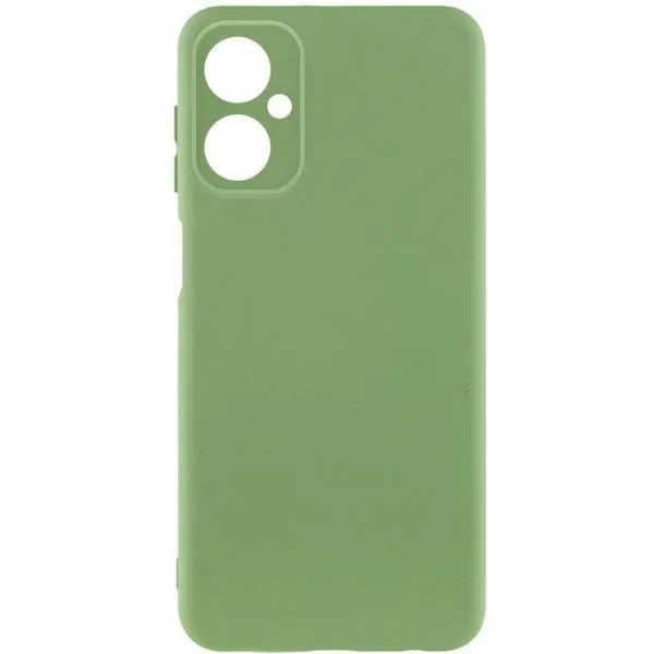 Чехол TPU GETMAN Liquid Silk Full Camera для Motorola Moto G14 — Зеленый — фото 1