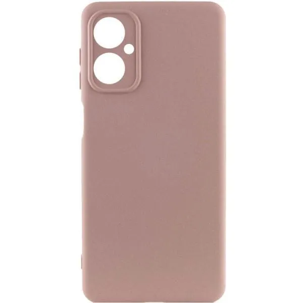 Чехол TPU GETMAN Liquid Silk Full Camera для Motorola Moto G14 — Розовый — фото 1