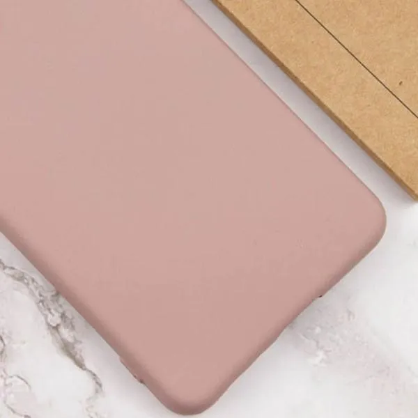 Чехол TPU GETMAN Liquid Silk Full Camera для Motorola Moto G14 — Розовый — фото 3