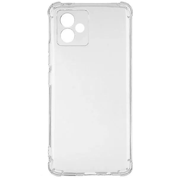 TPU чехол GETMAN Ease logo усиленные углы Full Camera для Motorola Moto G14 — Прозрачный — фото 4