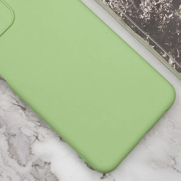 Чехол TPU GETMAN Liquid Silk Full Camera для Motorola Moto G14 — Зеленый — фото 3