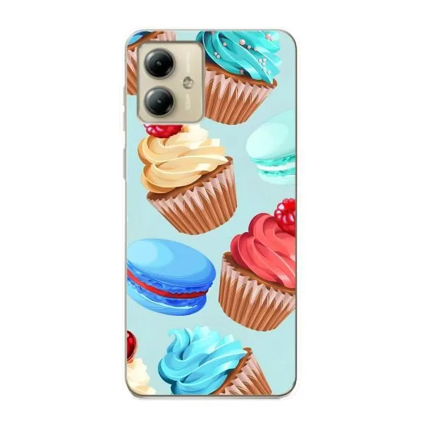 Чехол с принтом «Кексики» для Motorola MOTO G14