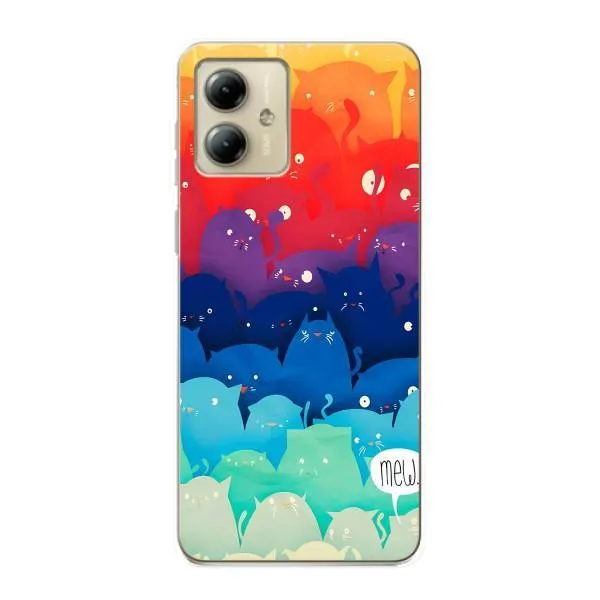 Чехол с принтом «Mew» для Motorola MOTO G14