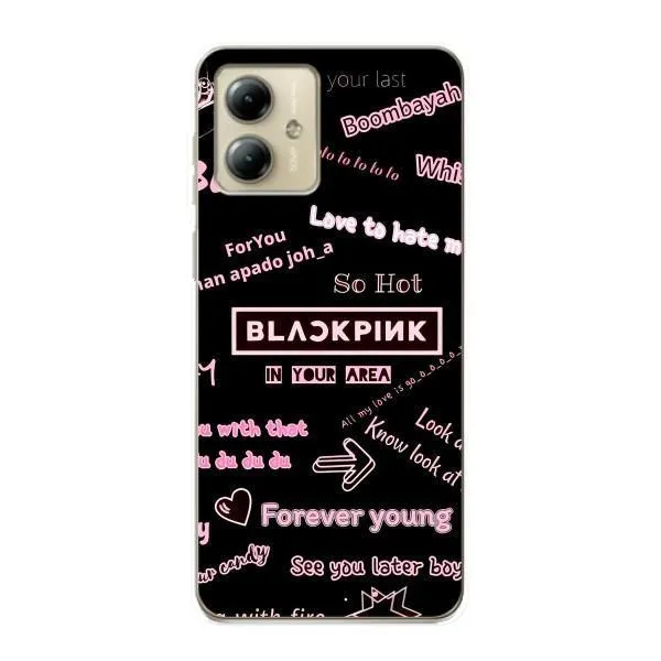 Чехол с принтом «BLACKPINK» для Motorola MOTO G14