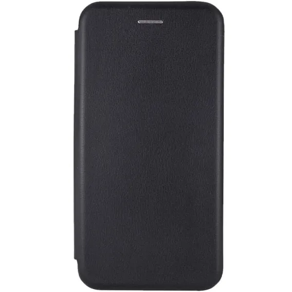 Кожаный чехол-книжка Classy для Motorola Moto G15 Power / G17 Power — Черный — фото 1