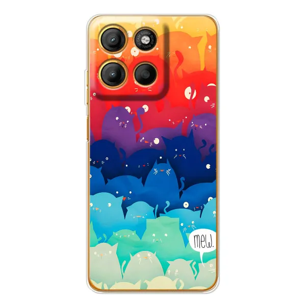 Чохол з принтом «Mew» для Motorola Moto G15 Power