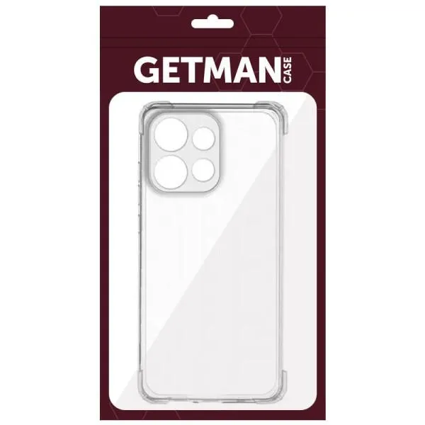 TPU чехол GETMAN Ease logo усиленные углы Full Camera для Motorola Moto G15 4G — Прозрачный — фото 4