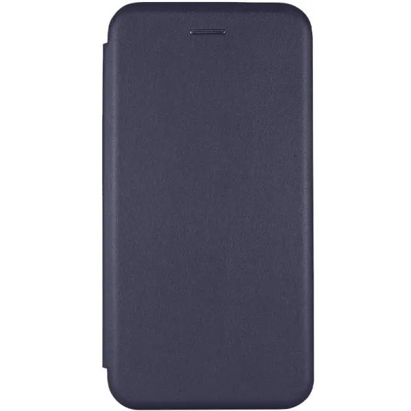 Кожаный чехол-книжка Classy для Motorola Moto G15 4G — Темно-синий — фото 1