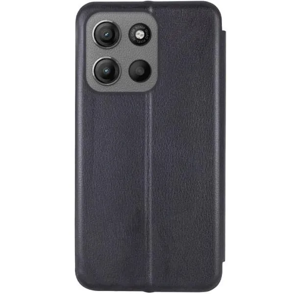 Кожаный чехол-книжка Classy для Motorola Moto G15 4G — Черный — фото 2 Кожаный чехол-книжка Classy для Motorola Moto G15 4G — Черный — фото 2